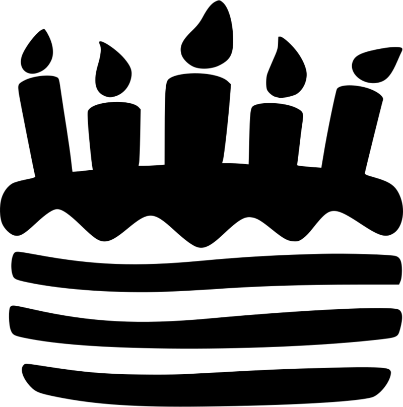 Download Free png Birthday Cake Silhouette Png ,
