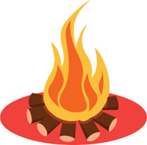 free camp clipart campfire