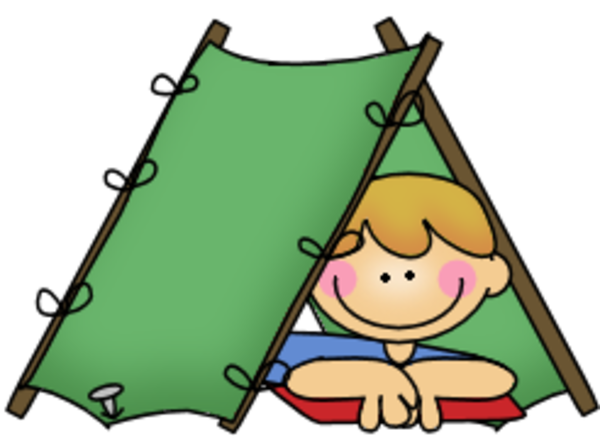 Boy camping free camp theme