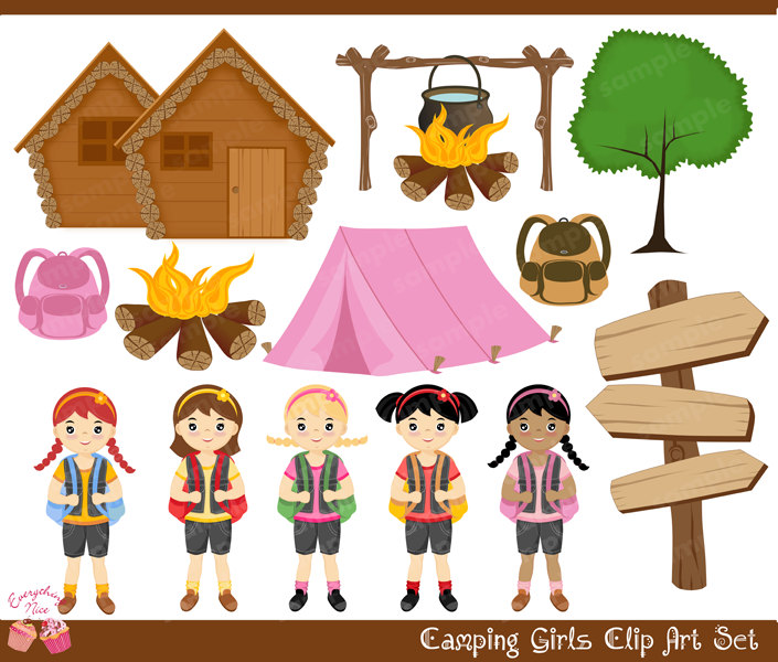 Free Girls Camp Cliparts, Download Free Cl