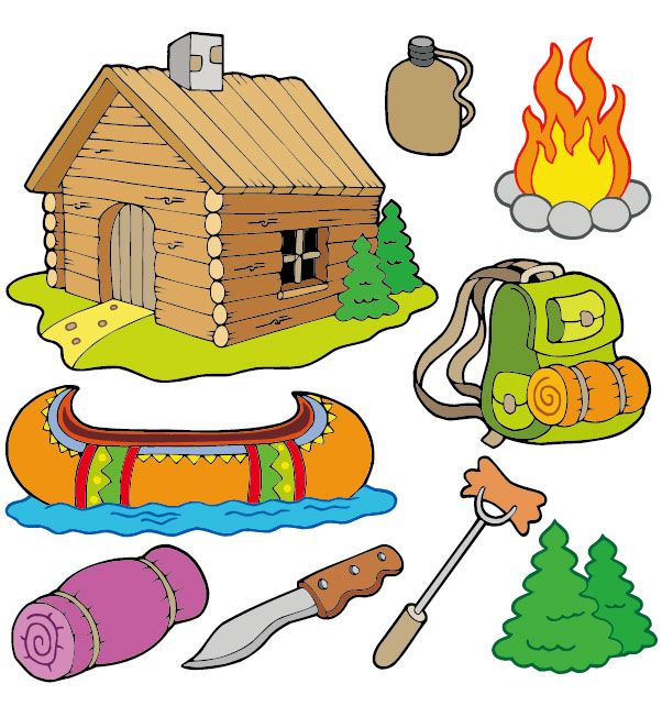 free camp clipart vector