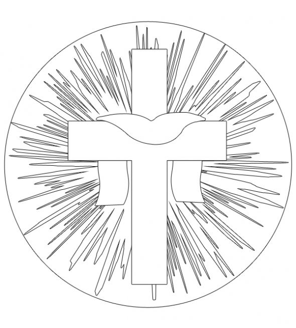 free catholic clipart coloring