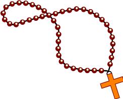 Free rosary cliparts.
