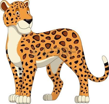 Image result for clipart of cartoon cheetah