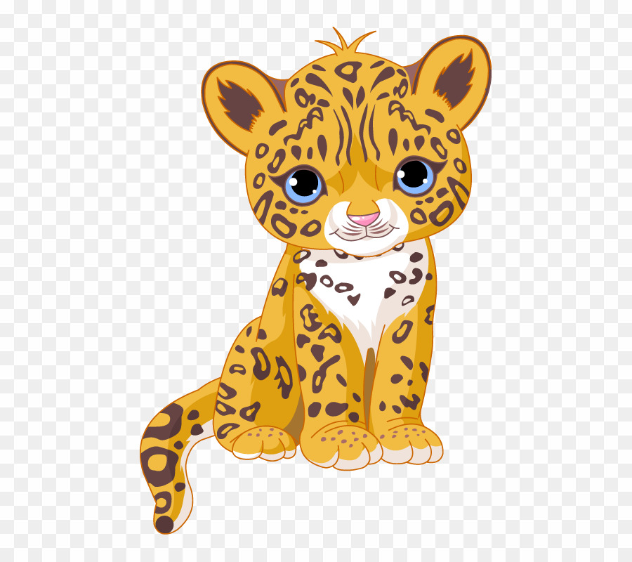 Cute Leopard PNG Leopard Cheetah Clipart download