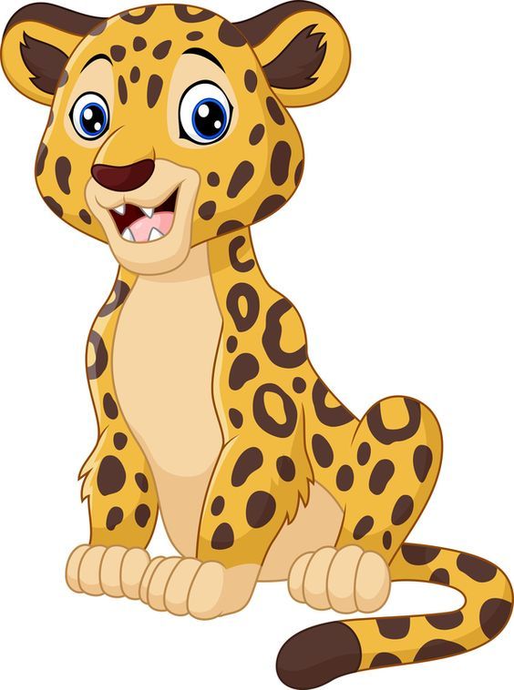 Free EPS file Cheetah cute cartoon vector download Name