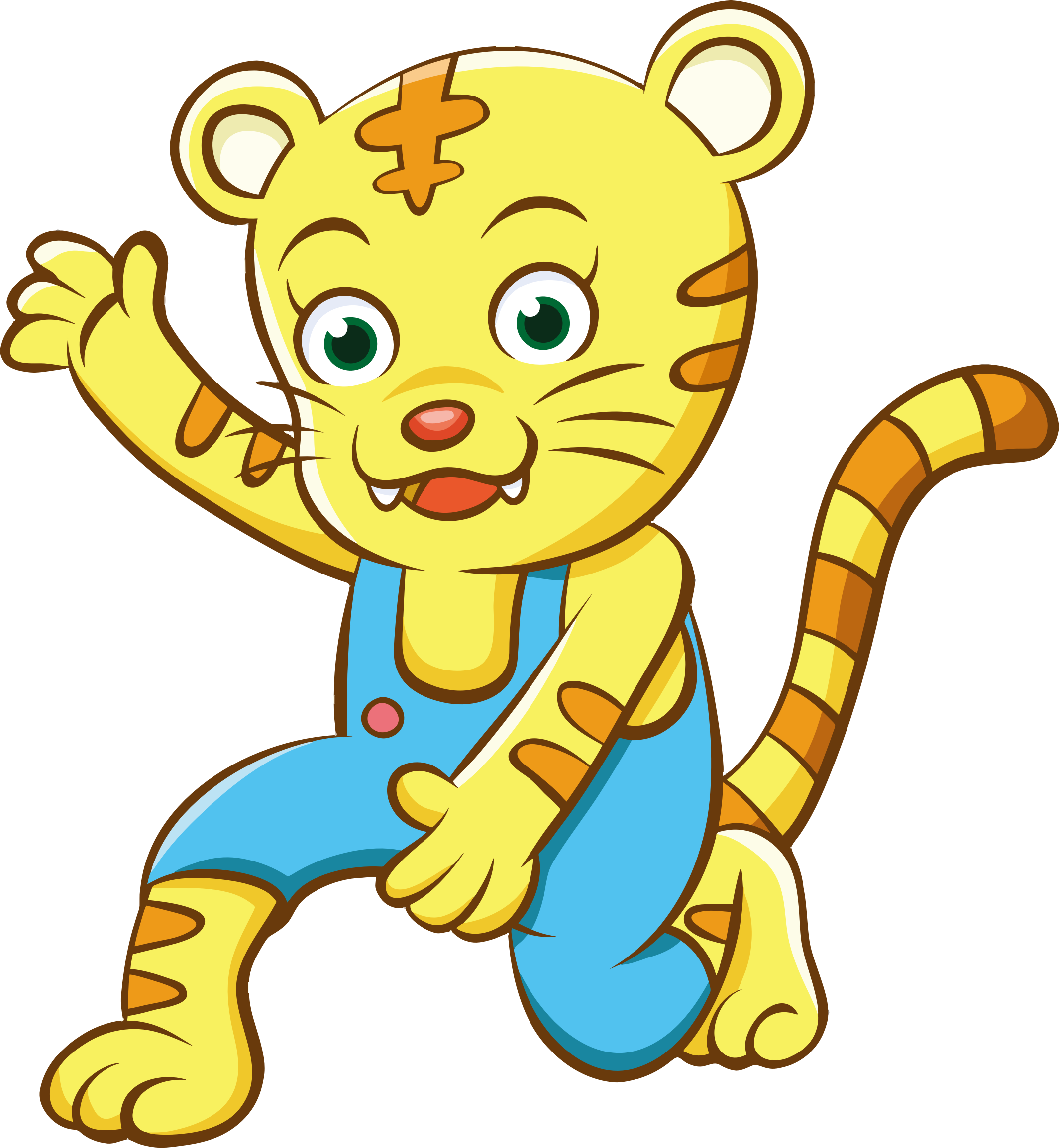 Cheetah Cartoon vector clipart image