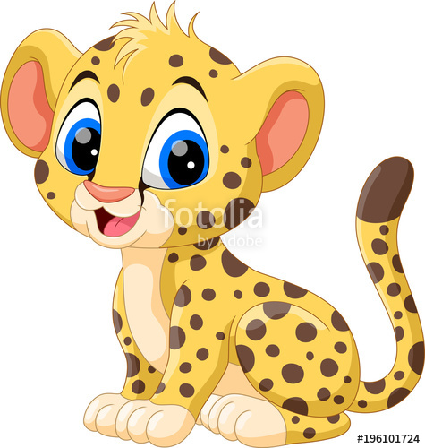 Cute baby cheetah.