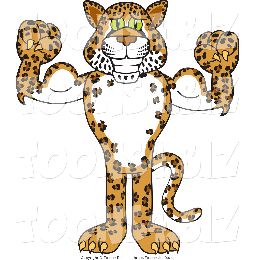 Cheetah cartoon clipart.