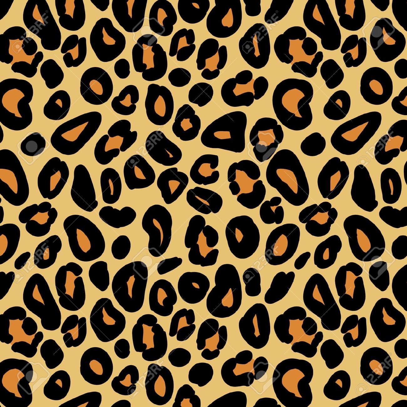 Cheetah print clipart.