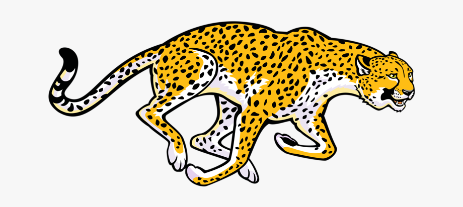 Cheetah Black And White Clipart