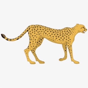 free cheetah clipart yellow