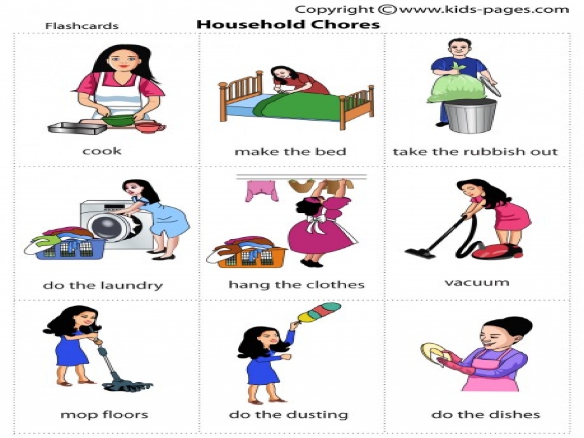 Chore clipart household task, Chore household task