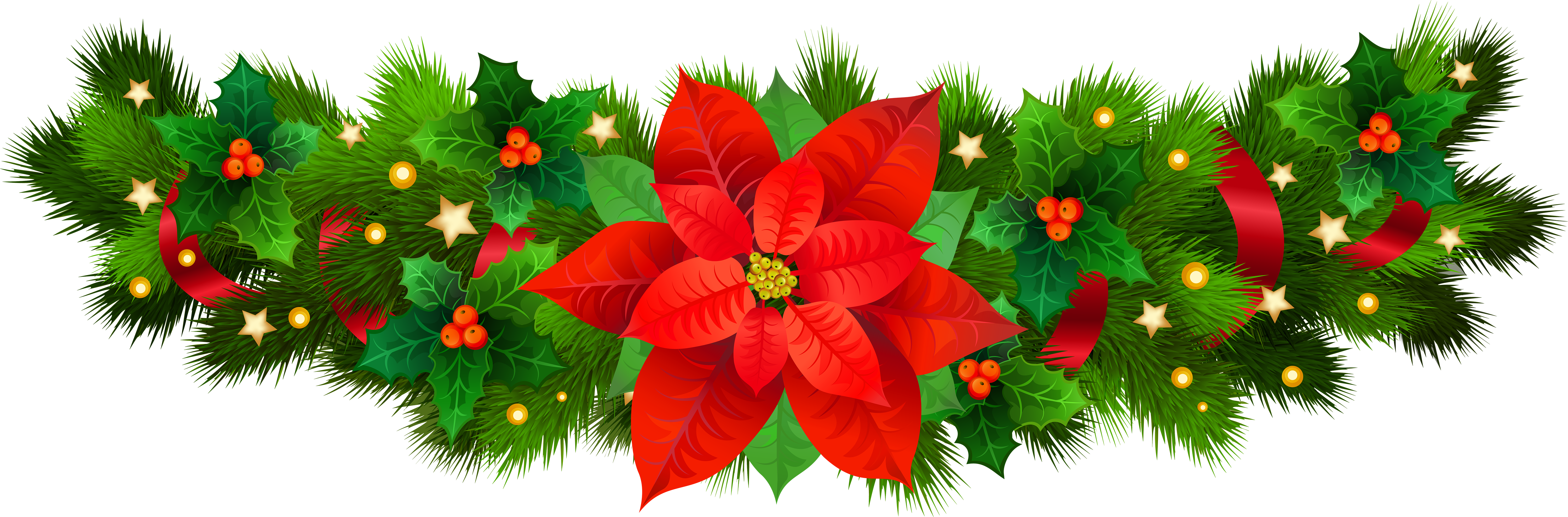 Christmas flower clipart clipart images gallery for free