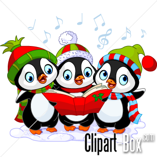 Clipart penguin christmas.