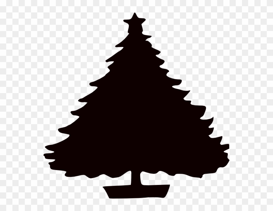 Christmas tree silhouette.