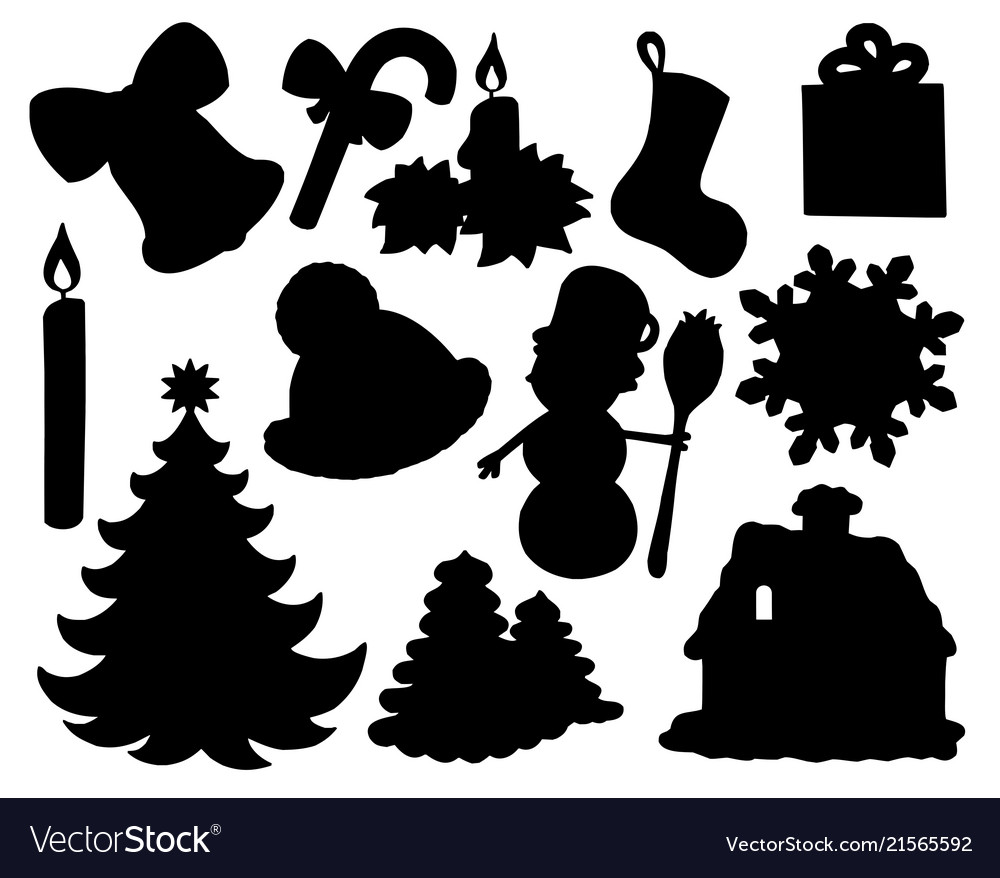 Silhouette christmas clipart images gallery for free