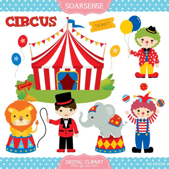 Free circus cliparts.