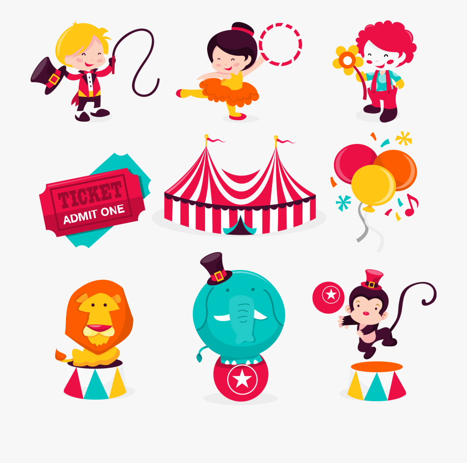 free circus clipart cartoon