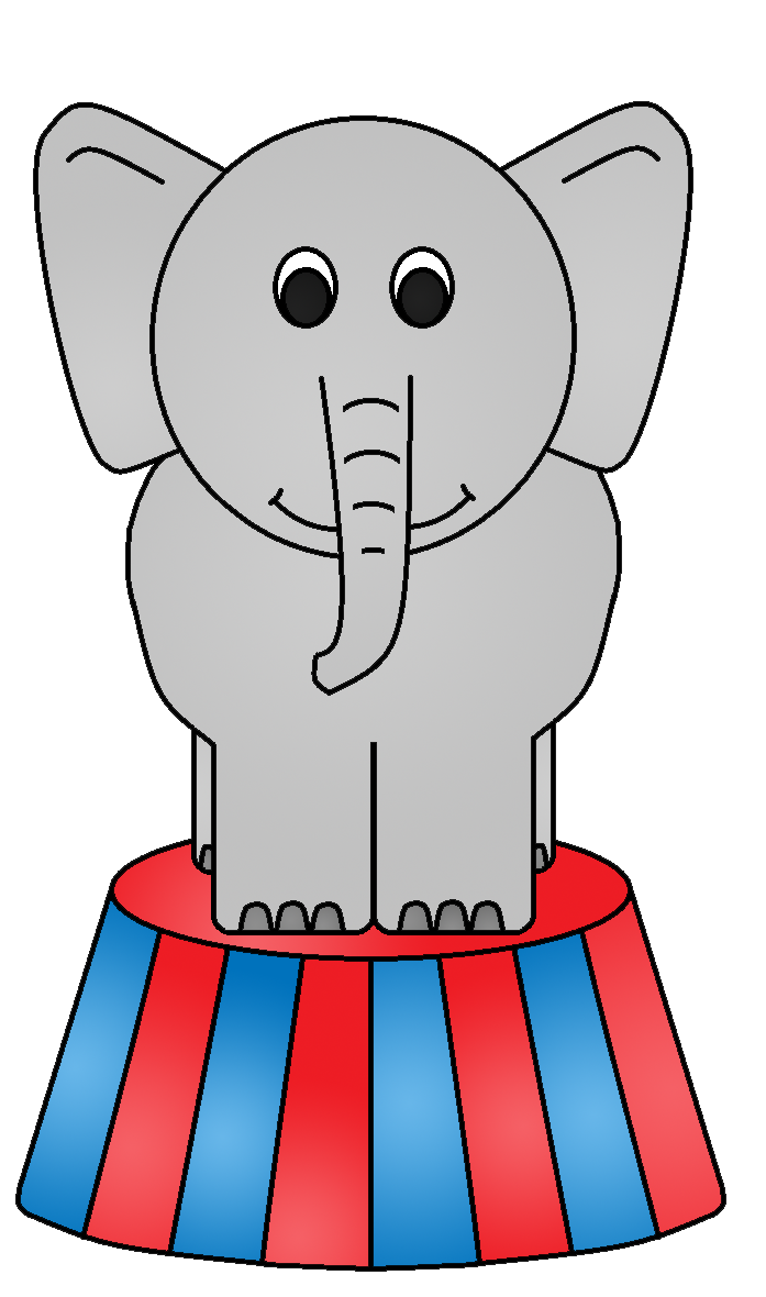 Free circus elephant.