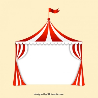 Circus tent vectors.