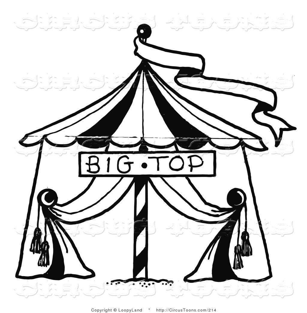 free circus clipart outline