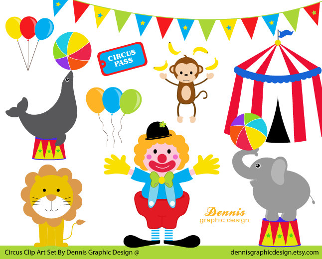free circus clipart party