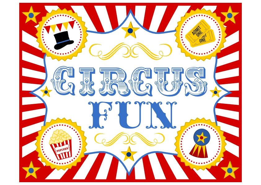 FREE Circus Birthday Party Printables from Printabelle