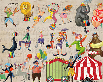 Free Vintage Carnival Cliparts, Download Free Clip Art, Free