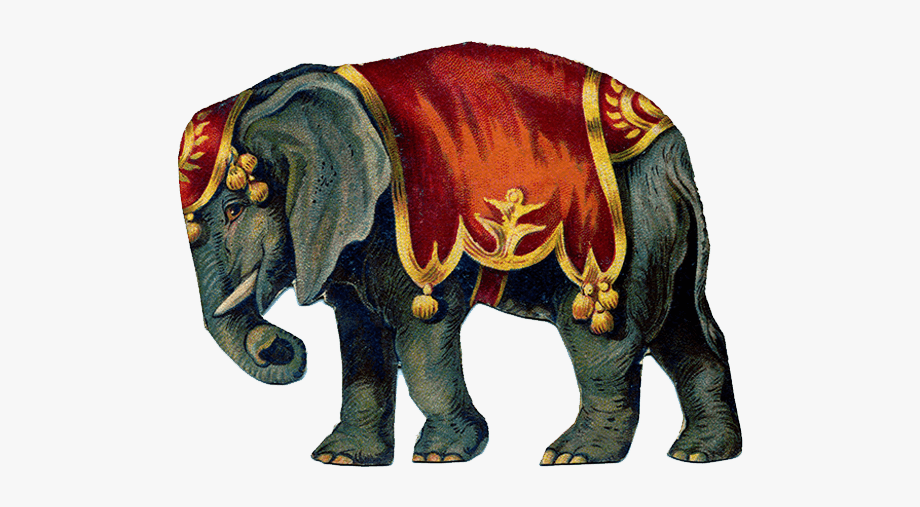Download Victorian Vintage Circus Elephant Transparent