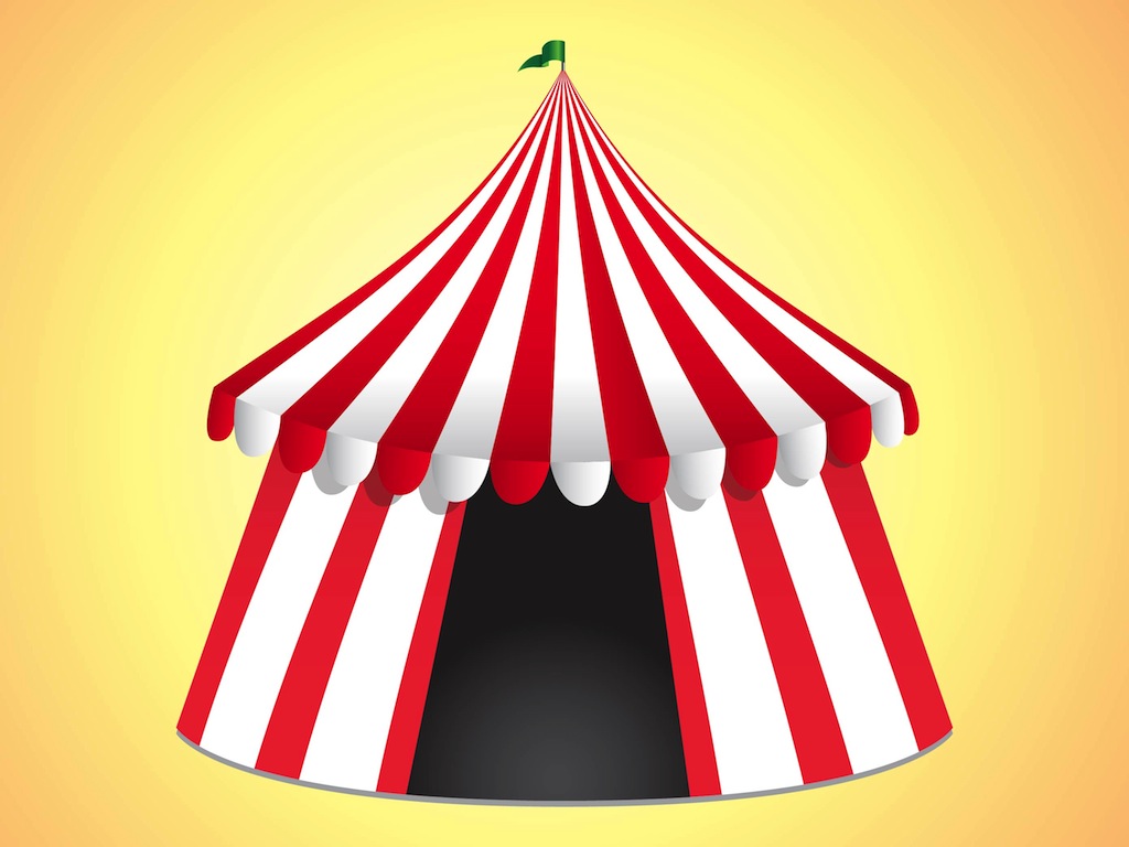 Free Circus Tent Silhouette, Download Free Clip Art, Free