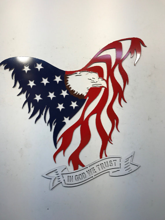 free clipart american flag in god we trust
