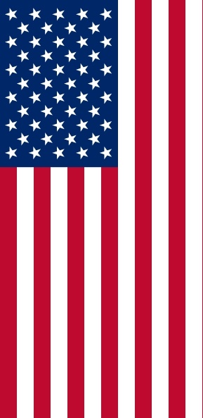 Vertical United States Flag clip art Free vector in Open