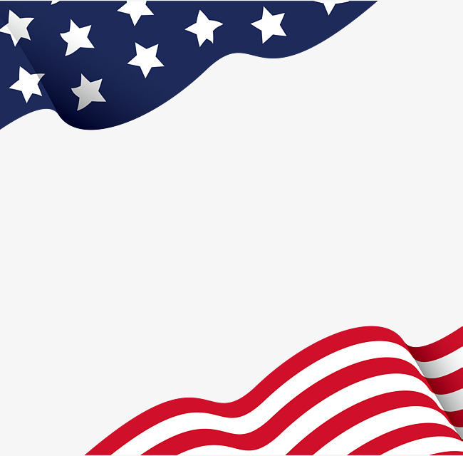 American Flag Borders, Flag Vector, Vect
