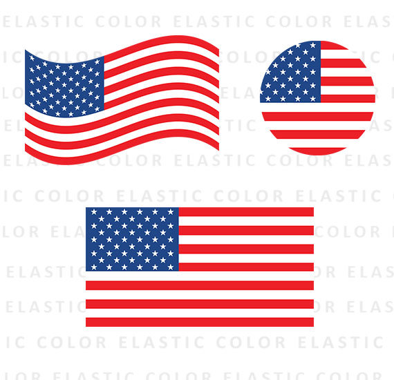 American Flag Vector Clipart