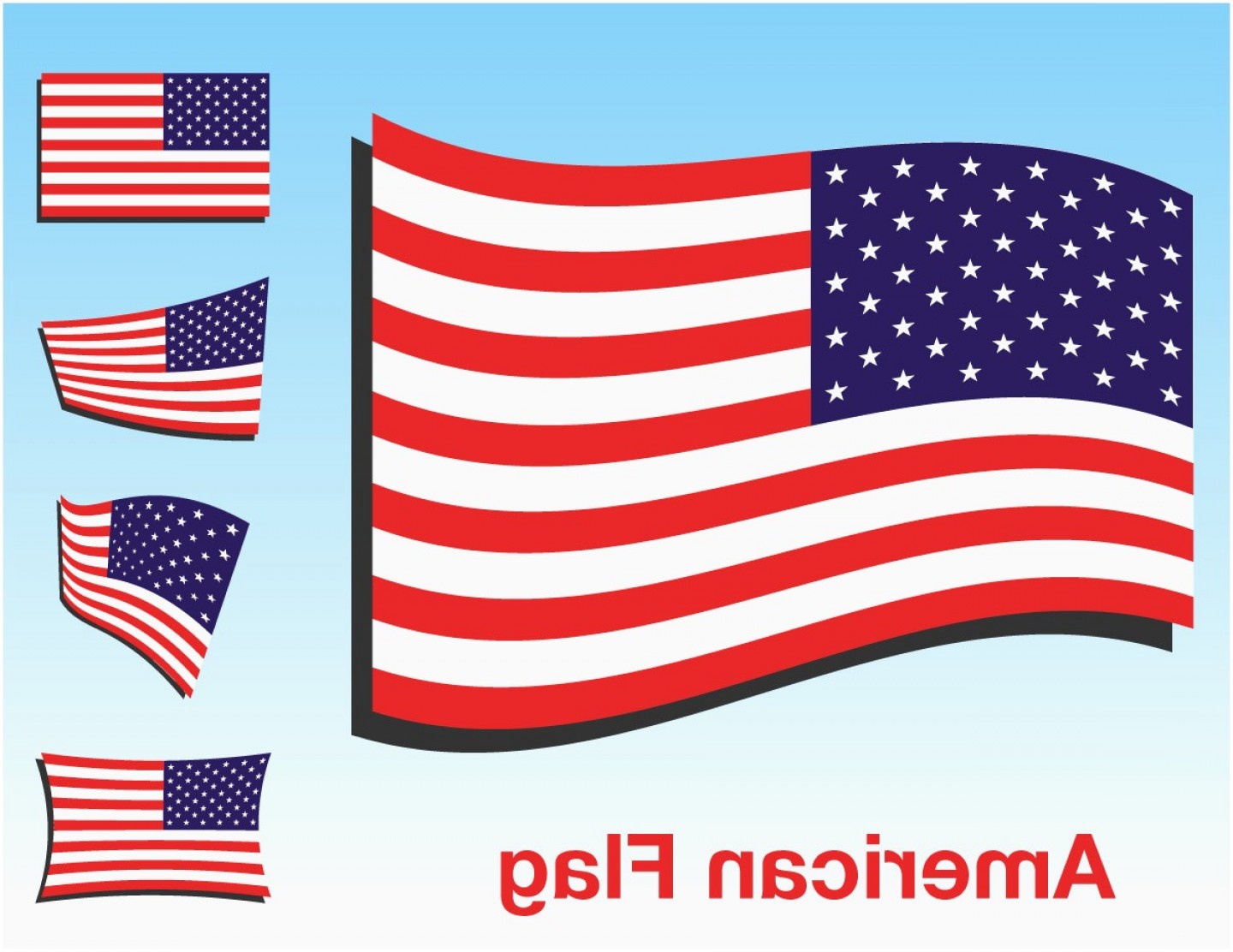 American Flag Clipart Vector Fresh American Flag Vector Free