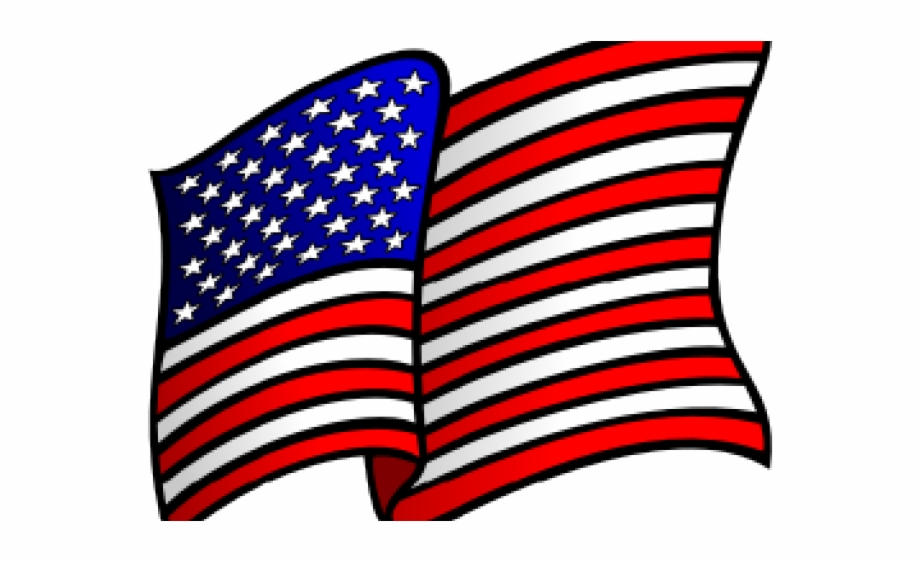 Transparent american flag.