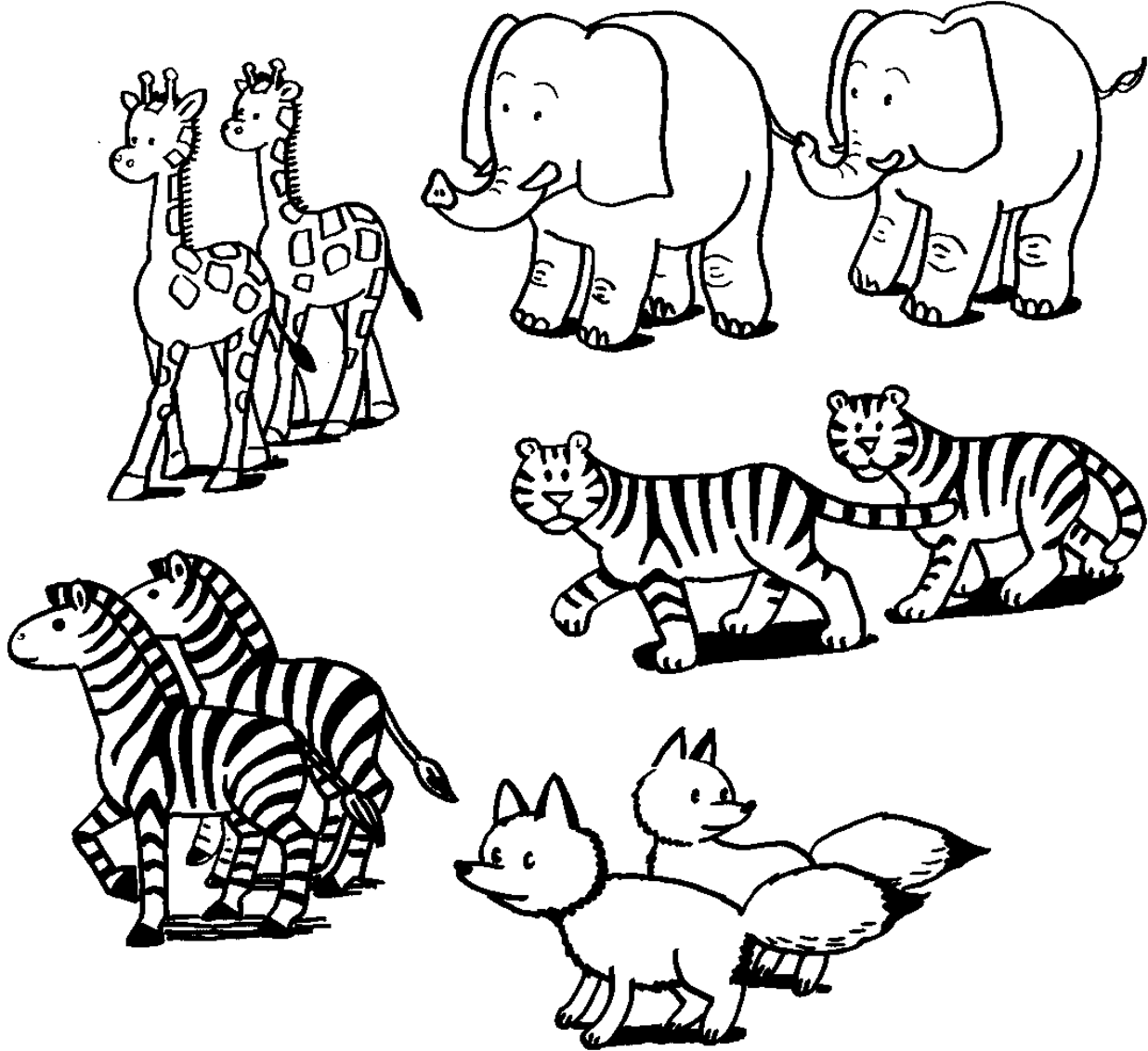 free clipart animals color