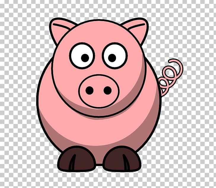 Domestic Pig Open PNG, Clipart, Animals, Cartoon, Cuteness