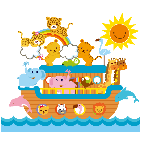 Noahs ark cartoon.