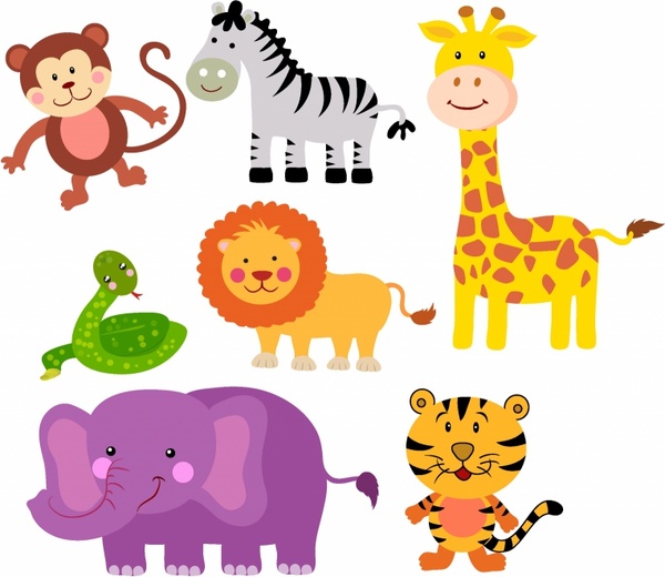 Safari Animals Free vector in Adobe Illustrator ai