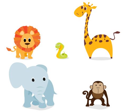 Free Cute, Vector Animal Graphics and Character Designs