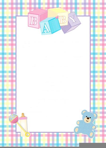 free clipart borders baby shower