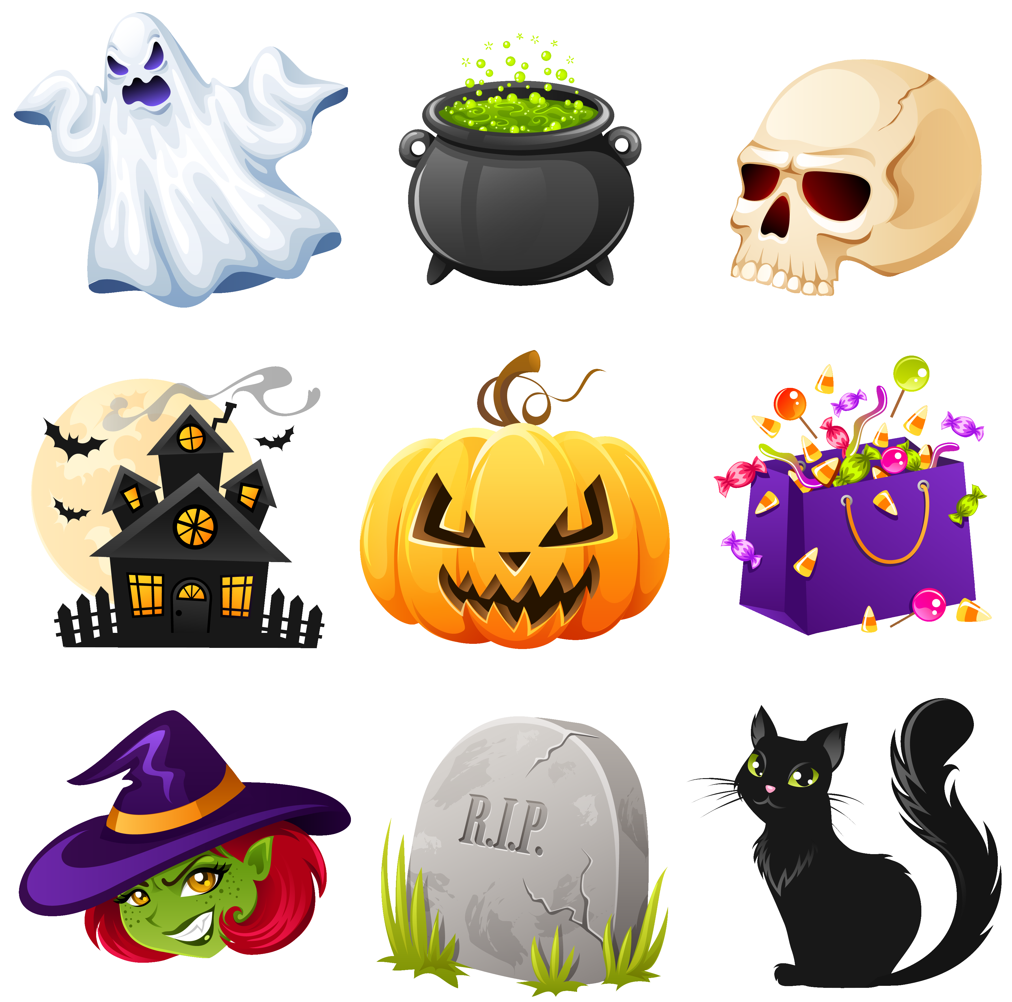 Halloween PNG Creepy Clipart Pictures Collection