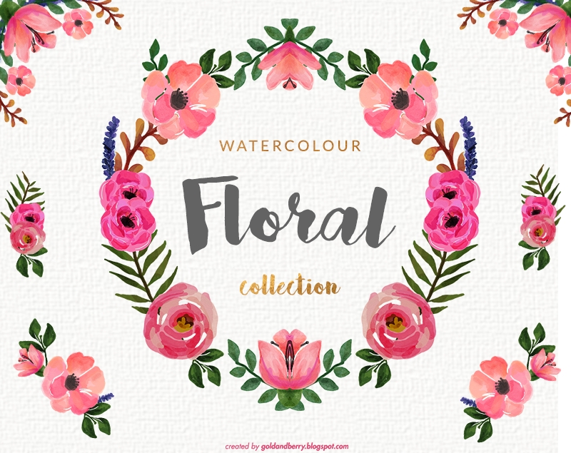 Free Watercolor Flower Clipart at PaintingValley