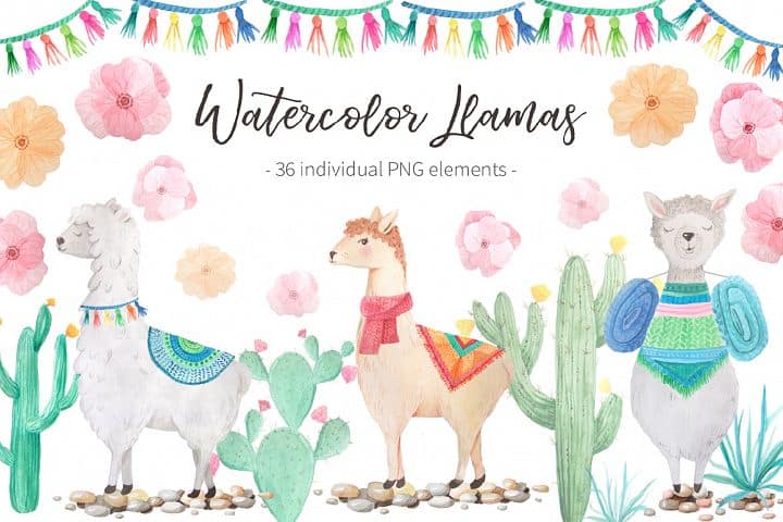 Free Llama Clipart Collection
