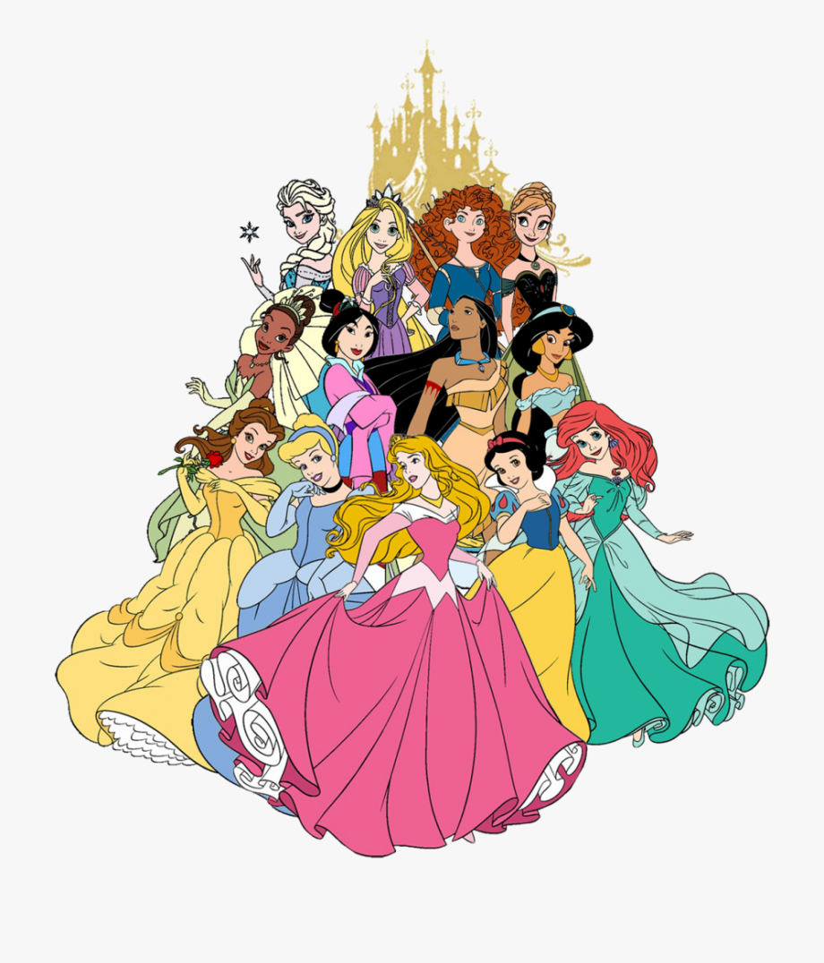 Disney princesses clipart.