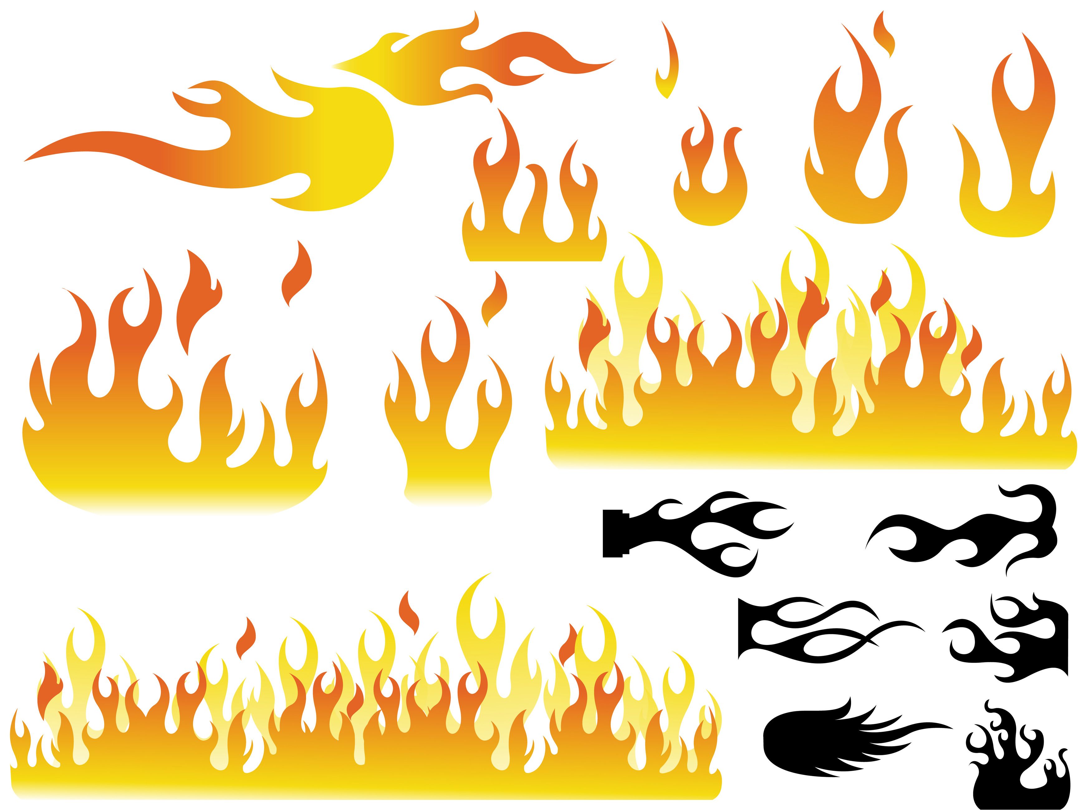 How To Draw Cartoon Fire Flames