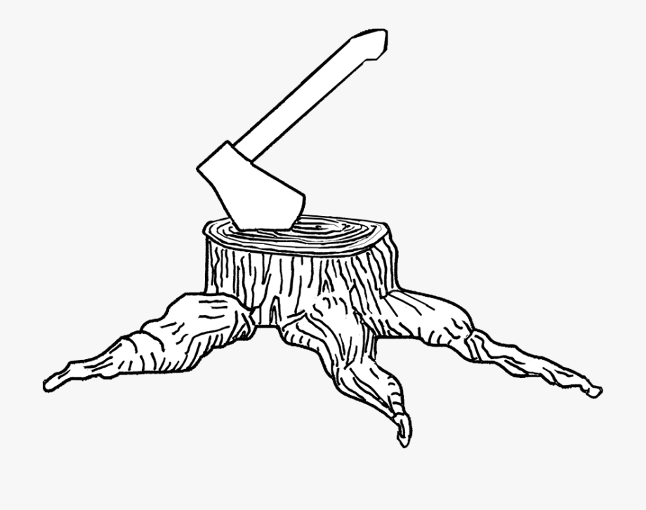 Clip Art Free Stump Clipart Draw Tree