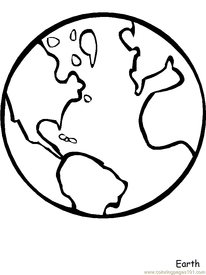 Earth coloring pages.